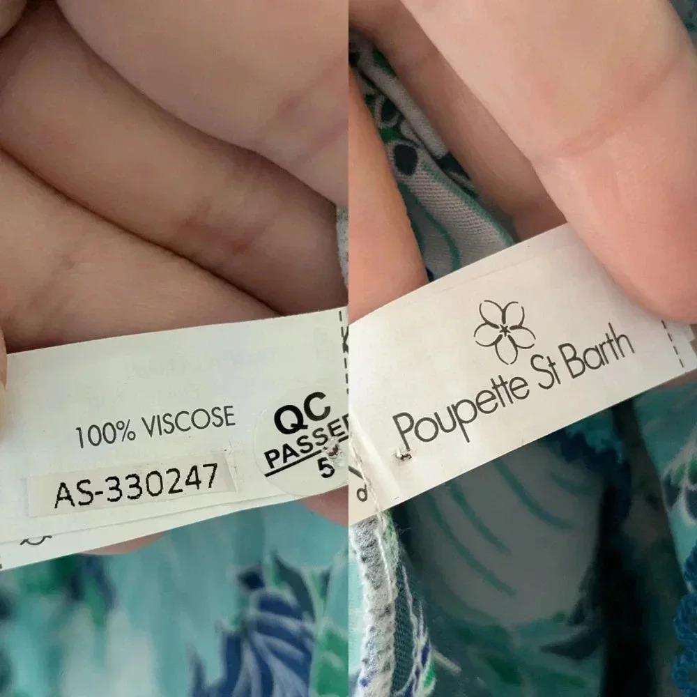 Poupette St. Barth Ambra Dress in Aqua Floral - Picture 4 of 8